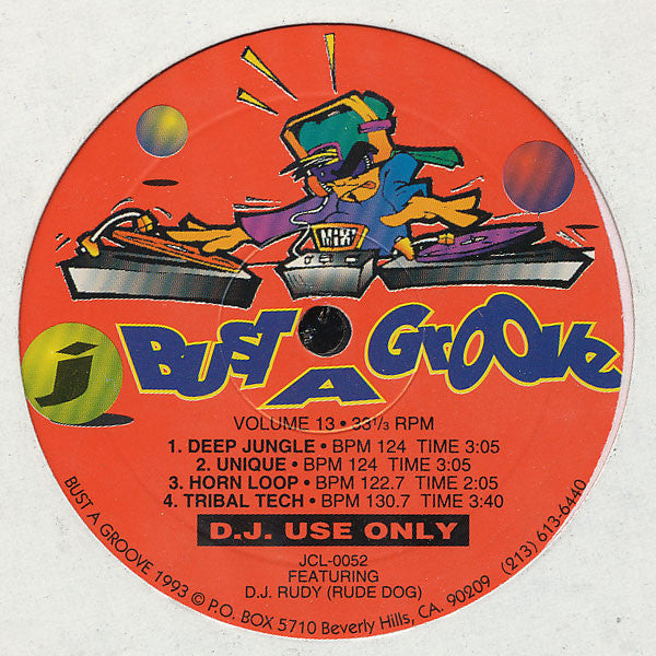 Johnny Loopz Featuring V. Banakas* / D.J. Rudy (Rude Dog)* : Bust A Groove Volume 13 (12")