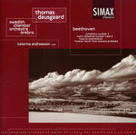 the album cover for K Riisager - Comp Orchestral Works 8: Sym 3 / Romances 1&2