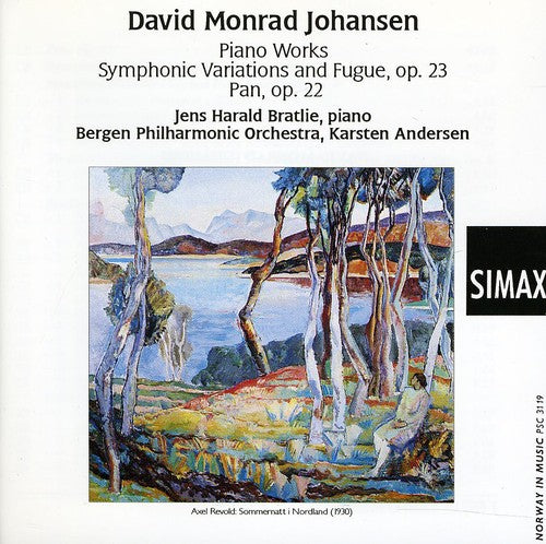 the album cover for Bergen Philharmonic Orchestra - Symphonic Variations & Fugue / Pan / Piano Works