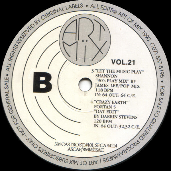 Various : Art Of Mix - Vol. 21 (12", Comp, Promo)