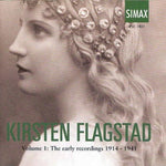the album cover for KIRSTEN FLAGSTAD - Flagstad Coll 1: Early Recordings 1914-1941
