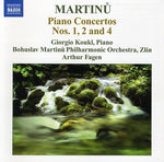 the album cover for B. MARTINU - Piano Concertos 1 & 2 & 4