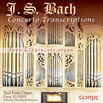 the album cover for Joan Lippincott - Bach Concerto Transcriptions