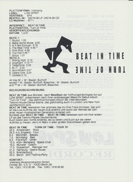 Beat In Time : Turn Of Time (LP, Album)