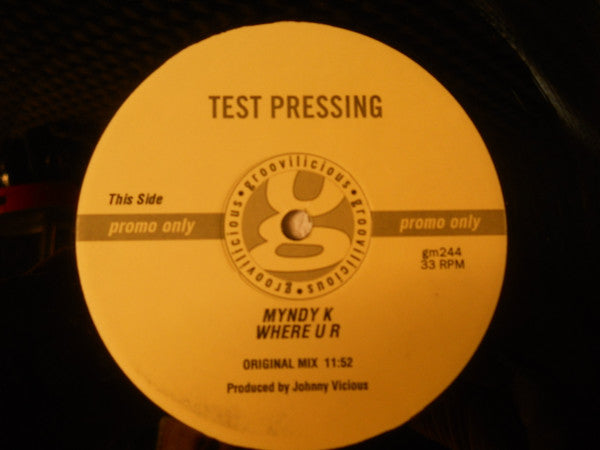 Myndy K. : Where U R (12", Promo)