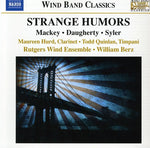 the album cover for Mackey/Daugherty/Syler - Strange Humors