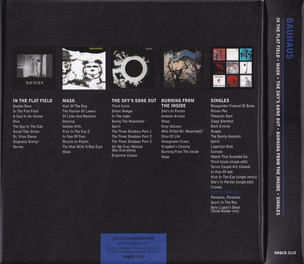 Bauhaus : 5 Albums (CD, Album, RE, RM + CD, Album, RE, RM + CD, Album,)
