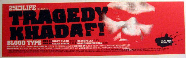 Tragedy Khadafi : Blood Type (12", Promo)