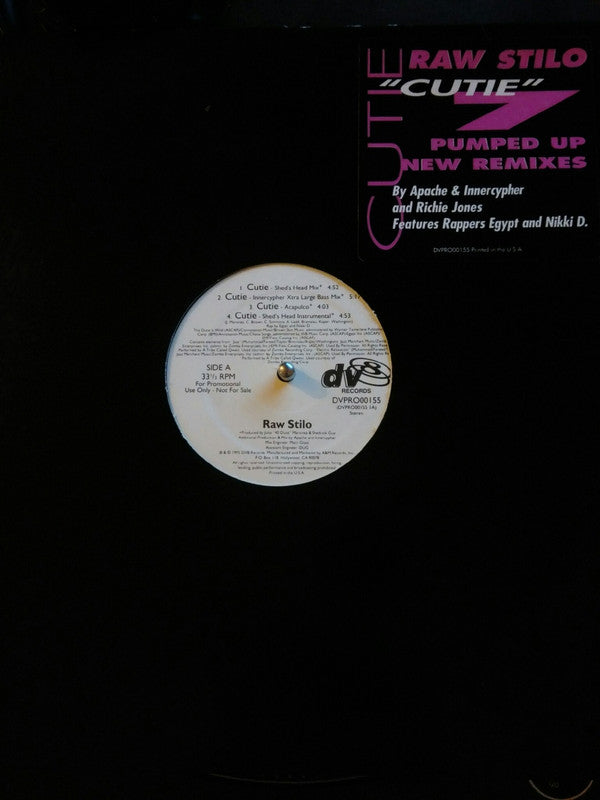 Raw Stilo : Cutie (12", Promo)