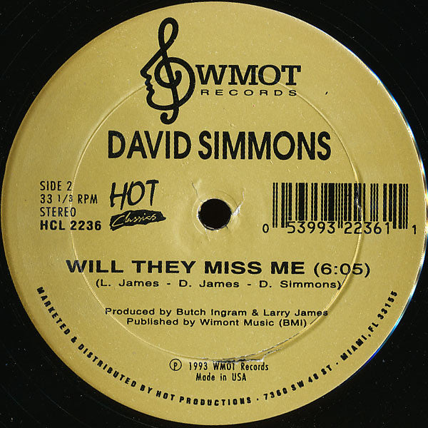 Frankie Smith / David Simmons (2) : Double Dutch Bus / Will They Miss Me (12", RE)