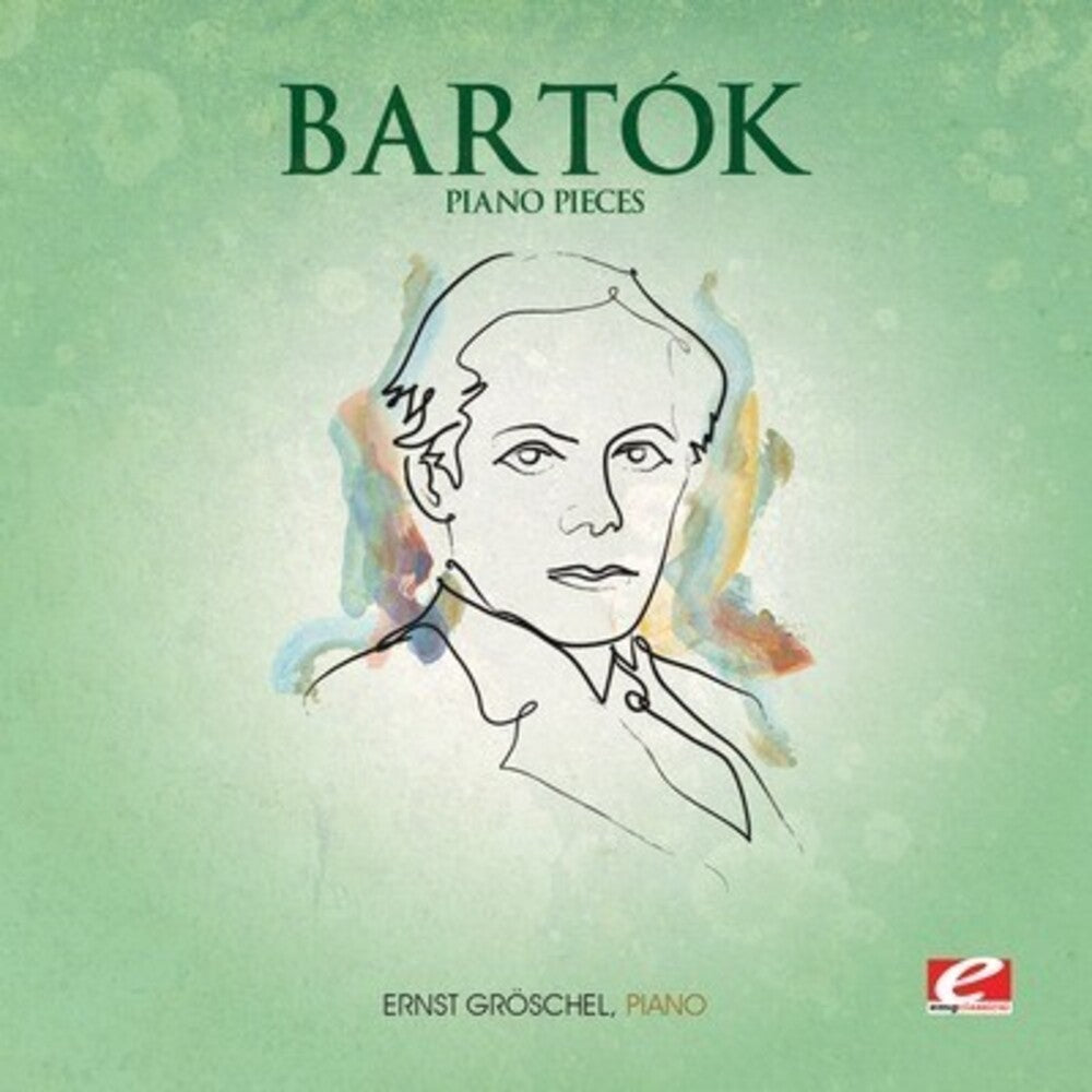the album cover for Bartok - Piano Pieces