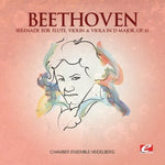 the album cover for Beethoven - Serenade for Flute Violin & Viola