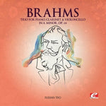 the album cover for Brahms - Trio Piano Clarinet Violoncello in A minor