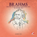 the album cover for Brahms - Trio Piano Violin Violoncello 1 in B Major
