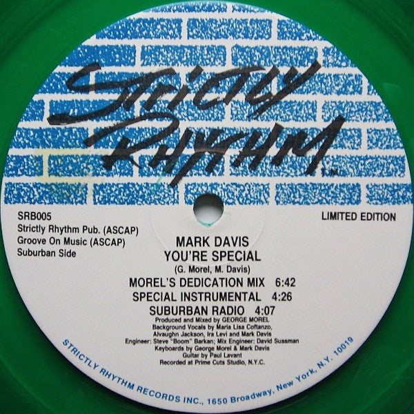 Mark Davis : You're Special (12", Ltd, Gre)