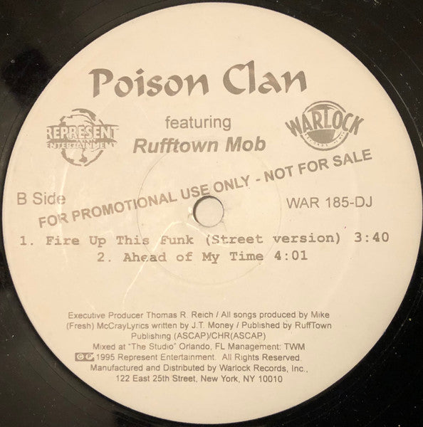 Poison Clan Featuring Rufftown Mob : Fire Up This Funk / Ahead Of My Time (12", Single, Promo)