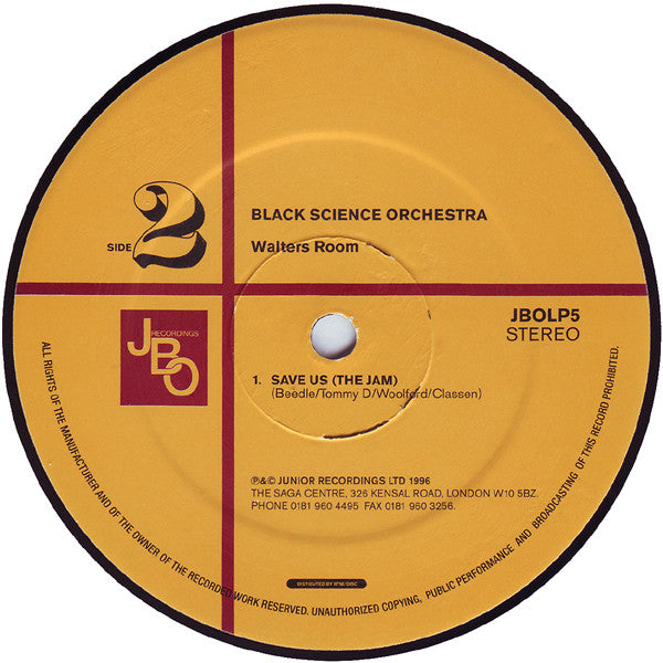 Black Science Orchestra : Walters Room (3x12", Album)