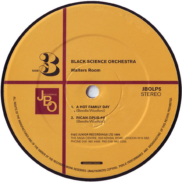 Black Science Orchestra : Walters Room (3x12", Album)