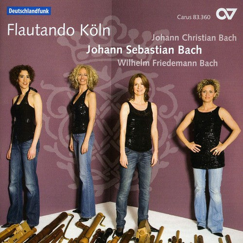 the album cover for Bach/Bach - Music for Recorder Ensemble