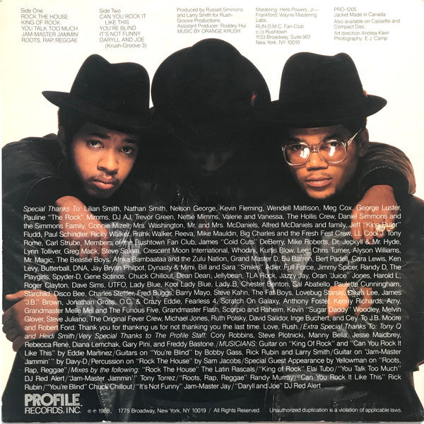 Run-DMC : King Of Rock (LP, Album, Hau)