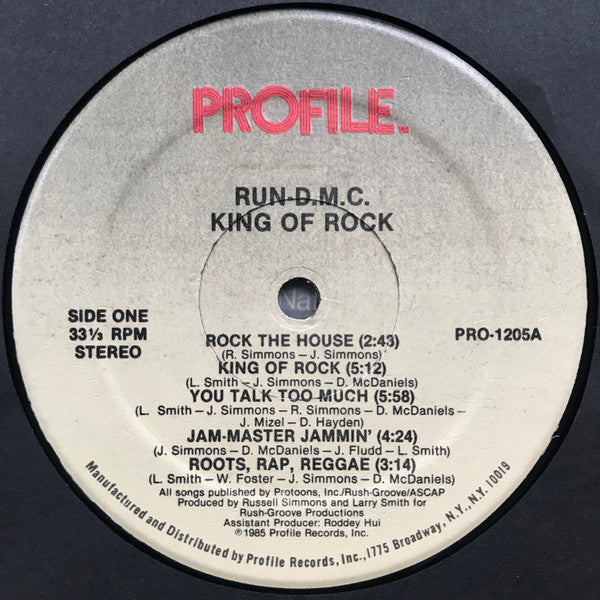 Run-DMC : King Of Rock (LP, Album, Hau)