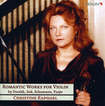 the album cover for Christine Raphael - Romantic Works for Violin