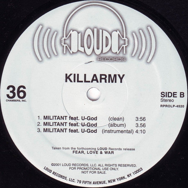 Killarmy : Feel It / Militant (12", Promo)