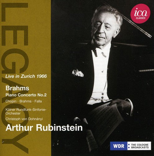 Artur Rubinstein - Concierto para piano n.º 2 de Brahms (CD)