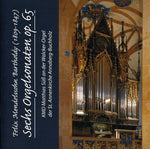 the album cover for Matthias Suess - Six Organ Sonatas Op 65