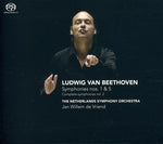 the album cover for L.V. Beethoven - Symphonies 1 & 5