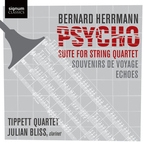 the album cover for Tippett Quartet - Herrmann Psycho Suite