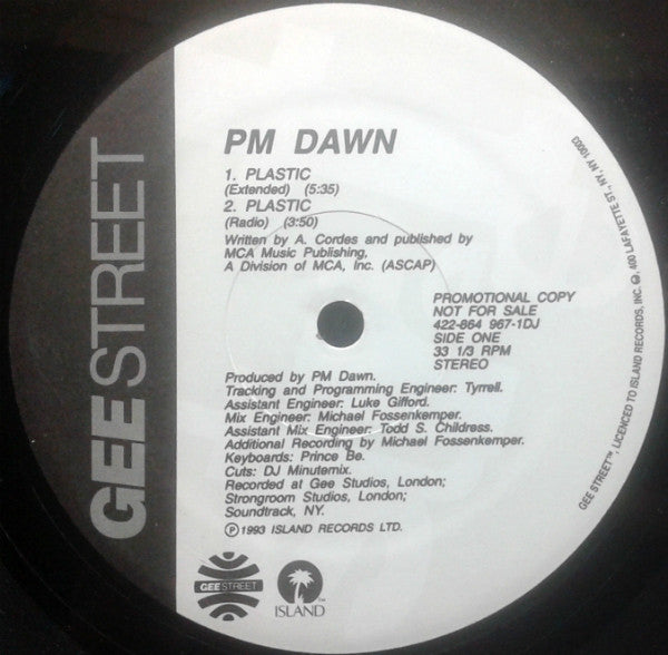 PM Dawn* : Plastic (12", Promo)
