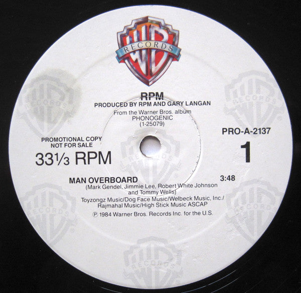RPM (6) : Man Overboard (12", Promo)