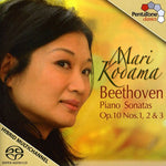 the album cover for L.V. Beethoven - Piano Sonatas Op 10 Nos 1 2 & 3