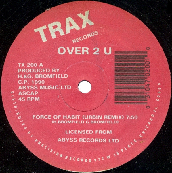 Over 2 U : Force Of Habit (12")