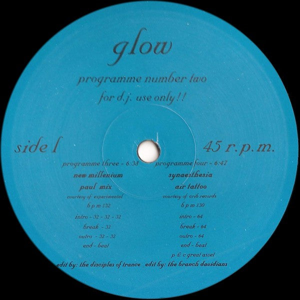 Various : Glow - Programme Number Two (2x12", Comp, Promo)