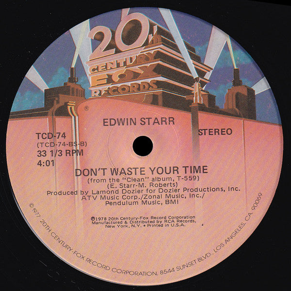 Edwin Starr : Contact / Don't Waste Your Time (12")