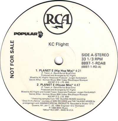 KC Flightt : Planet E (12", Promo)