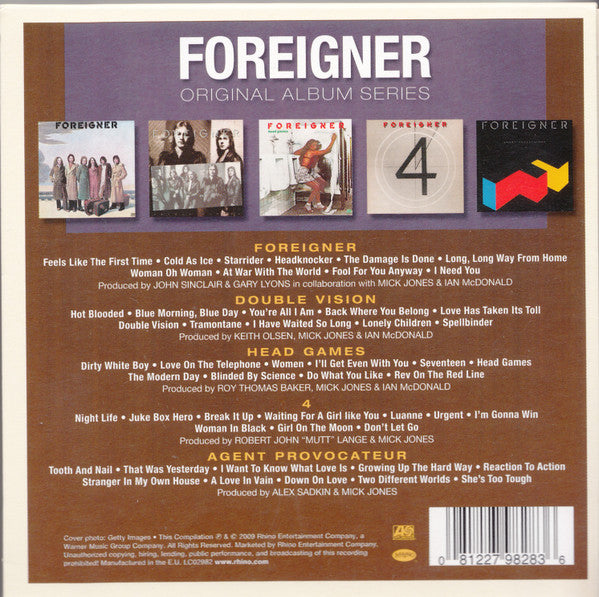 Foreigner : Original Album Series (CD, Album, RE + CD, Album, RE + CD, Album, RE + CD)