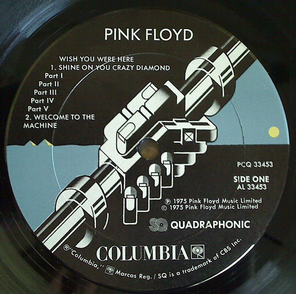 Pink Floyd : Wish You Were Here (LP, Album, Quad, SQ)