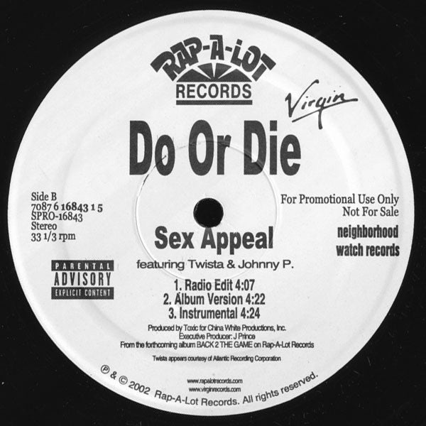 Do Or Die : Diamenz(12", Promo)