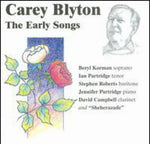 the album cover for Carey Blyton - Carey Blyton: The Early Songs