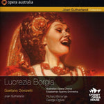 the album cover for Joan Sutherland - Lucrezia Borgia