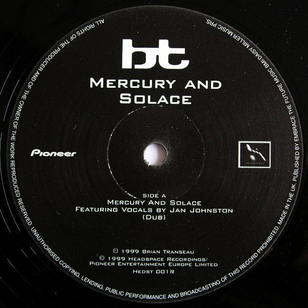 BT : Mercury And Solace (Disc 2) (12", Single)