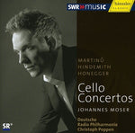 the album cover for Johannes Moser - Cello Concertos