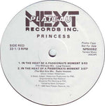Princess : In The Heat Of A Passionate Moment (12", Promo)