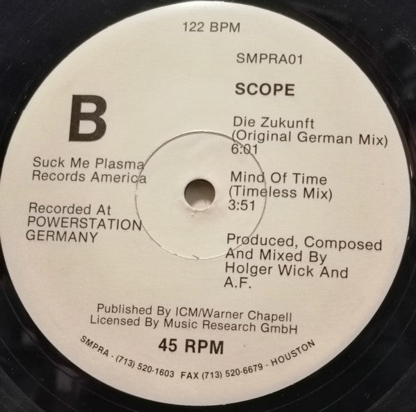Scope (2) : The Future (USA Remix) (12")