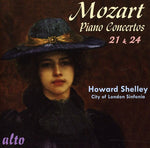 the album cover for Howard Shelley - Piano Concertos 21 & 24