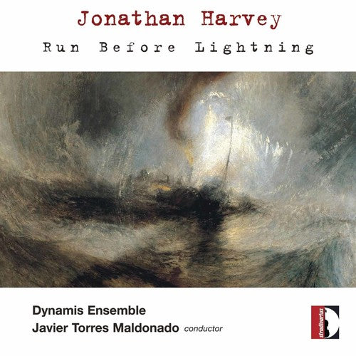 the album cover for Jonathan Harvey - Run Before Lightning