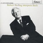 the album cover for Robert Riefling - Riefling Interprets Bach